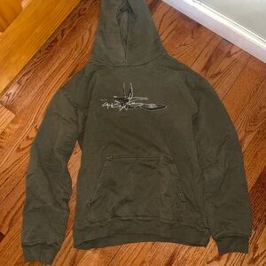 Jordan x travis Scott cactus jack olive green scribble hoodie size large men’s